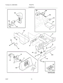 11 - Controls parts for Frigidaire Refrigerator FSC23F7DBA from AppliancePartsPros.com