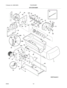 17 - Ice Container parts for Frigidaire Refrigerator FSC23R5DSB7 from AppliancePartsPros.com