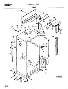 03 - Cabinet parts for Frigidaire Refrigerator FRT21NNCD3 from AppliancePartsPros.com