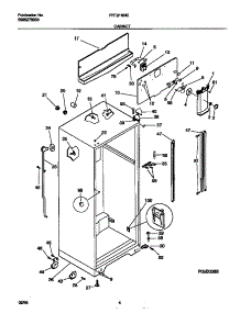 03 - Cabinet parts for Frigidaire Refrigerator FRT21NNCW2 from AppliancePartsPros.com