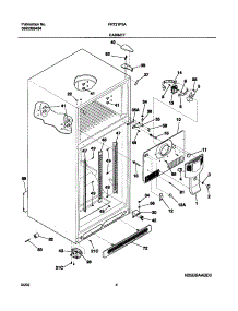 05 - Cabinet parts for Frigidaire Refrigerator FRT21P5AB4 from AppliancePartsPros.com