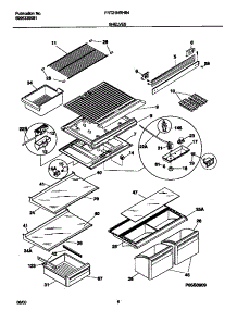 04 - Shelves parts for Frigidaire Refrigerator FRT21NRHB4 from AppliancePartsPros.com