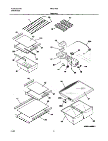 07 - Shelves parts for Frigidaire Refrigerator FRT21P5AW3 from AppliancePartsPros.com