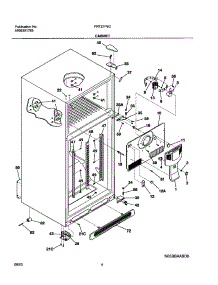 05 - Cabinet parts for Frigidaire Refrigerator FRT21P6CW0 from AppliancePartsPros.com