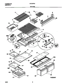 04 - Shelves parts for Frigidaire Refrigerator FRT21PRHB6 from AppliancePartsPros.com
