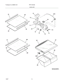 07 - Shelves parts for Frigidaire Refrigerator FRT21R2JW0 from AppliancePartsPros.com