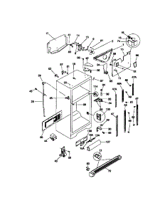 03 - Cabinet parts for Frigidaire Refrigerator FRT24RGCB1 from AppliancePartsPros.com