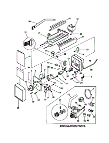 06 - Ice Maker parts for Frigidaire Refrigerator FRT24RGCW1 from AppliancePartsPros.com