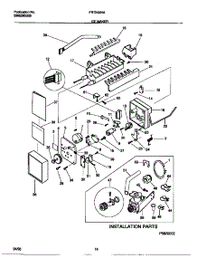 06 - Ice Maker parts for Frigidaire Refrigerator FRT24XHAY2 from AppliancePartsPros.com