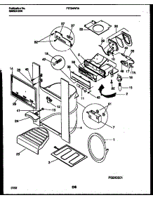 10 - Ice Door, Dispenser And Water Tanks parts for Frigidaire Refrigerator FRT24WRAW0 from AppliancePartsPros.com