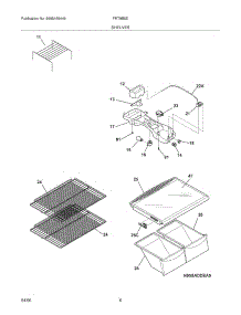 07 - Shelves parts for Frigidaire Refrigerator FRT8B5EZB from AppliancePartsPros.com