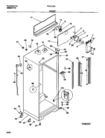 03 - Cabinet parts for Frigidaire Refrigerator FRT21TSCD0 from AppliancePartsPros.com