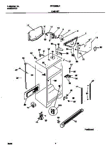 03 - Cabinet parts for Frigidaire Refrigerator FRT22INLHD0 from AppliancePartsPros.com