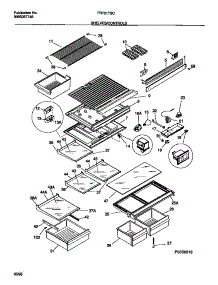04 - Shelves / Controls parts for Frigidaire Refrigerator FRT21TSCW0 from AppliancePartsPros.com
