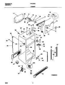 03 - Cabinet parts for Frigidaire Refrigerator FRT22QGJB2 from AppliancePartsPros.com