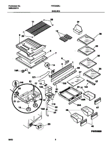 04 - Shelves parts for Frigidaire Refrigerator FRT22QGJB2 from AppliancePartsPros.com