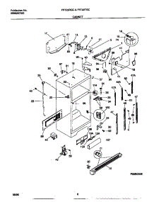 03 - Cabinet parts for Frigidaire Refrigerator FRT22TGCD3 from AppliancePartsPros.com