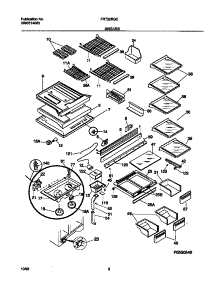 04 - Shelves parts for Frigidaire Refrigerator FRT22RGCD9 from AppliancePartsPros.com