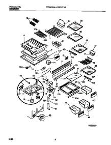 04 - Shelves, Controls, Divider, Mullion parts for Frigidaire Refrigerator FRT22RHAB2 from AppliancePartsPros.com
