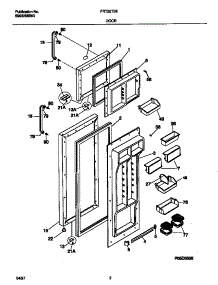 02 - Door parts for Frigidaire Refrigerator FRT22TSEW1 from AppliancePartsPros.com