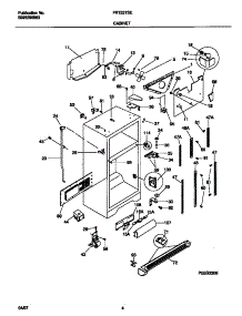 03 - Cabinet parts for Frigidaire Refrigerator FRT22TSEW1 from AppliancePartsPros.com