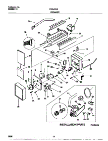 06 - Ice Maker parts for Frigidaire Refrigerator FRT24RGCW2 from AppliancePartsPros.com