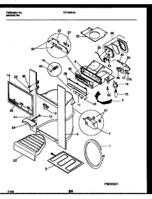 12 - Ice Door, Dispenser And Water Tanks parts for Frigidaire Refrigerator FRT24XHAB0 from AppliancePartsPros.com