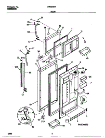 02 - Door parts for Frigidaire Refrigerator FRT24XHAD2 from AppliancePartsPros.com