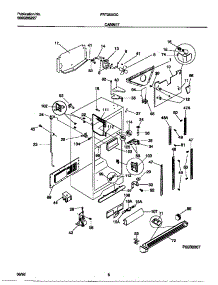 03 - Cabinet parts for Frigidaire Refrigerator FRT26XGCD2 from AppliancePartsPros.com