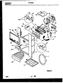 11 - Ice Door, Dispenser And Water Tanks parts for Frigidaire Refrigerator FRT26WRAW0 from AppliancePartsPros.com