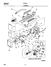 06 - Ice Maker parts for Frigidaire Refrigerator FRT26XGCW1 from AppliancePartsPros.com
