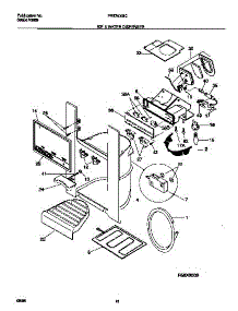 07 - Ice & Water Dispenser parts for Frigidaire Refrigerator FRT26XGCW1 from AppliancePartsPros.com