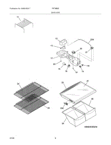 07 - Shelves parts for Frigidaire Refrigerator FRT8B5EW9 from AppliancePartsPros.com