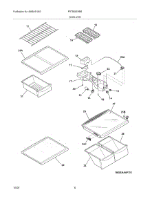 07 - Shelves parts for Frigidaire Refrigerator FRT8S6EMB6 from AppliancePartsPros.com