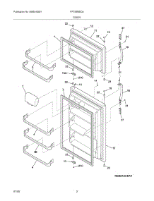 03 - Door parts for Frigidaire Refrigerator FRT8IB5EQ4 from AppliancePartsPros.com