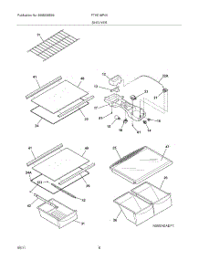 07 - Shelves parts for Frigidaire Refrigerator FTHD18P4KB4 from AppliancePartsPros.com