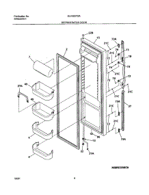 05 - Refrigerator Door parts for Frigidaire Refrigerator GLHS237ZAB1 from AppliancePartsPros.com