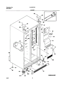 07 - Cabinet parts for Frigidaire Refrigerator GLHS237ZAB1 from AppliancePartsPros.com
