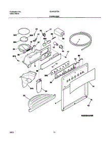 15 - Ice & Water Dispenser parts for Frigidaire Refrigerator GLHS237ZAB5 from AppliancePartsPros.com