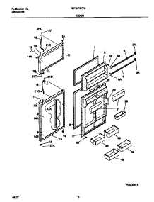 02 - Door parts for Frigidaire Refrigerator FRT21TSCD6 from AppliancePartsPros.com