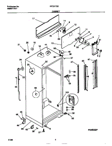 03 - Cabinet parts for Frigidaire Refrigerator FRT21TSCD1 from AppliancePartsPros.com