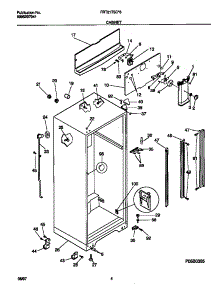 03 - Cabinet parts for Frigidaire Refrigerator FRT21TSCD6 from AppliancePartsPros.com