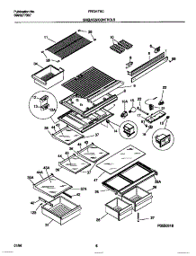 04 - Shelves / Controls parts for Frigidaire Refrigerator FRT21TSCD1 from AppliancePartsPros.com