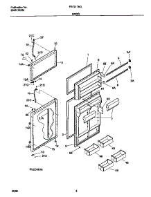 02 - Doors parts for Frigidaire Refrigerator FRT21TNGD3 from AppliancePartsPros.com