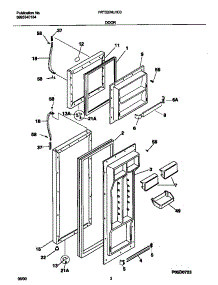 02 - Doors parts for Frigidaire Refrigerator FRT22INLHC0 from AppliancePartsPros.com