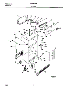 03 - Cabinet parts for Frigidaire Refrigerator FRT22INLHC0 from AppliancePartsPros.com