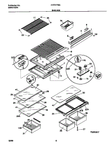 04 - Shelves parts for Frigidaire Refrigerator FRT21TNGD3 from AppliancePartsPros.com