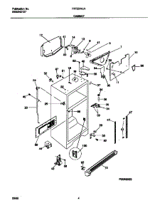 03 - Cabinet parts for Frigidaire Refrigerator FRT22INLHW4 from AppliancePartsPros.com