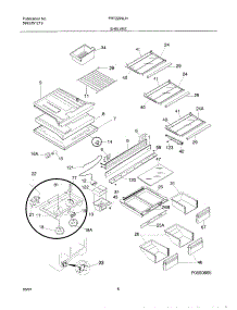 07 - Shelves parts for Frigidaire Refrigerator FRT22INLHW5 from AppliancePartsPros.com