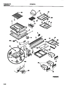 04 - Shelves, Controls, Divider, Mullion parts for Frigidaire Refrigerator FRT22PRAD1 from AppliancePartsPros.com